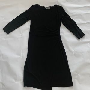 Old Navy Black Faux Wrap Dress